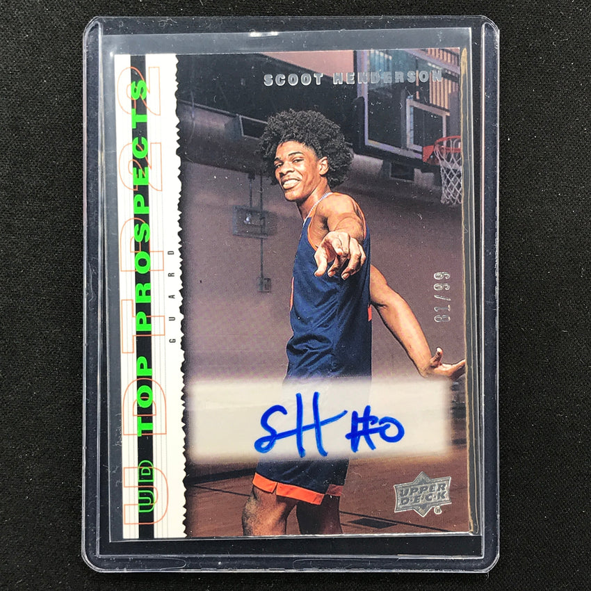2022 Goodwin Champions Scoot Henderson Top Prospects Auto 81/99