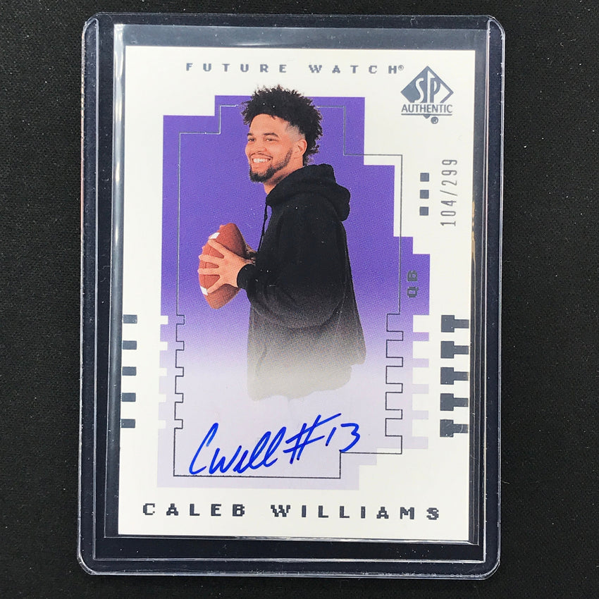 2022 Goodwin Champions Caleb Williams Sp Authentic 2000 Future Auto 104/299