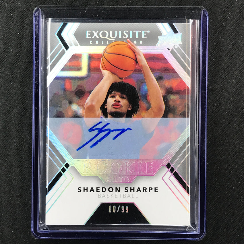 2022 Goodwin Champions Shaedon Sharpe Exquisite Collection Rookie Auto 10/99