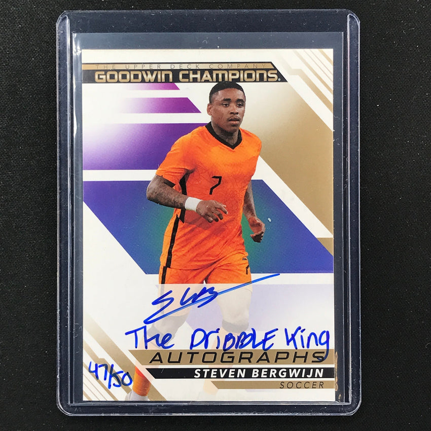 2022 Goodwin Champions Steven Bergwijn Inscription Auto Dribble King 47/50