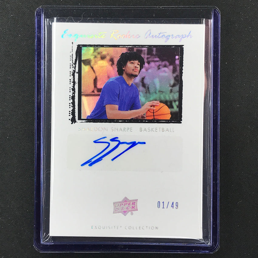 2022 Goodwin Champions Shaedon Sharpe Exquisite 2009-10 Rookie Auto 1/49