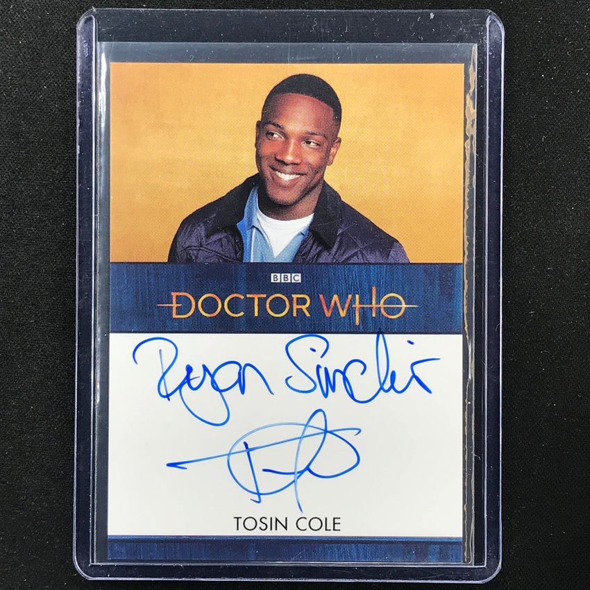2022 Doctor Who Series 11 And 12 Tosin Cole As Ryan Sinclair Inscription Auto