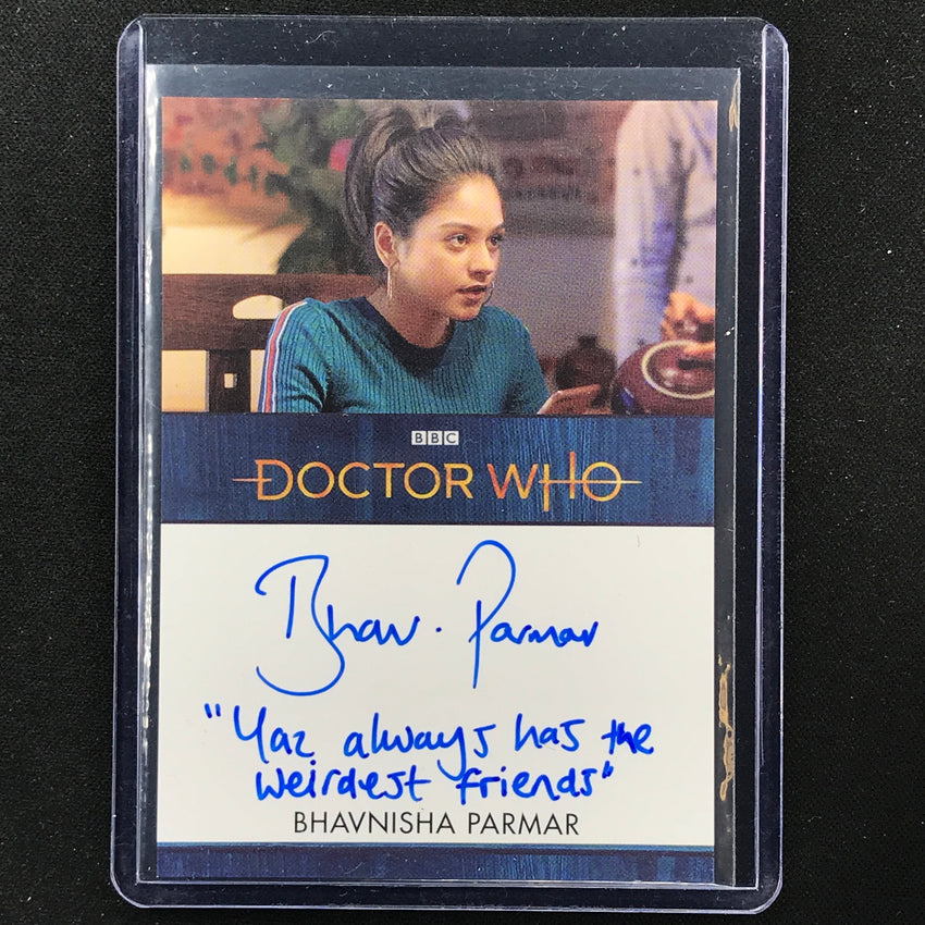 2022 Doctor Who Series 11 And 12 Bhavnisha Parmar As Sonya Khan Inscription Auto