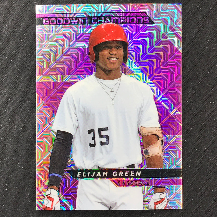2022 Goodwin Champions Elijah Green Base Platinum High Series Pink Traxx /299