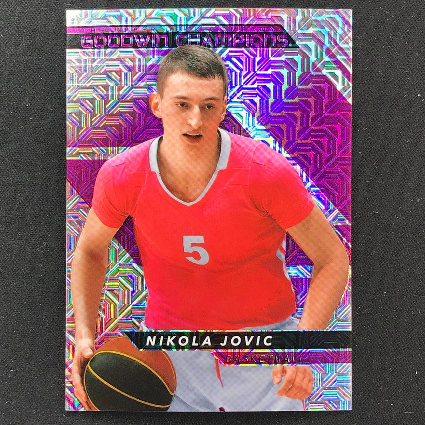 2022 Goodwin Champions Nikola Jovic Base Platinum High Series Pink Traxx /299