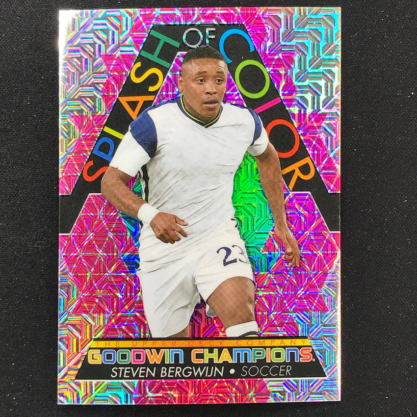 2022 Goodwin Champions STEVEN BERGWIJN Splash Color Platinum Pink Traxx /299 #9