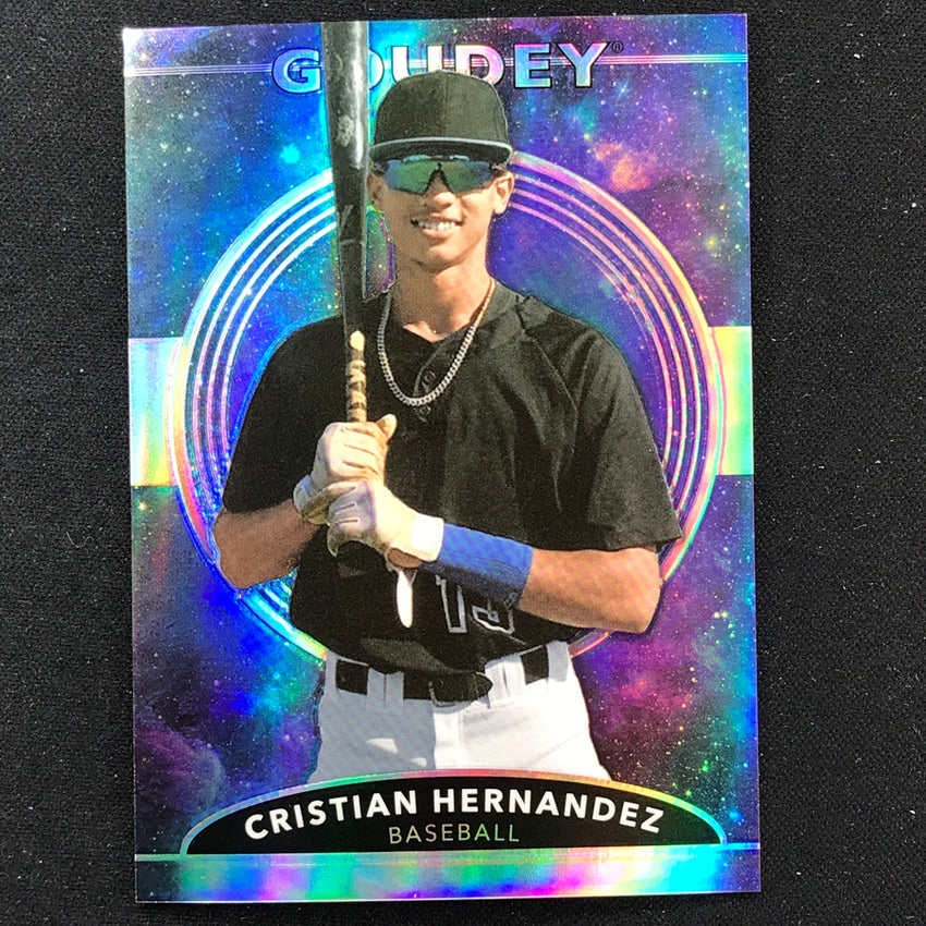 2022 Goodwin Champions CRISTIAN HERNANDEZ Goudey Platinum Cosmic /199 #26