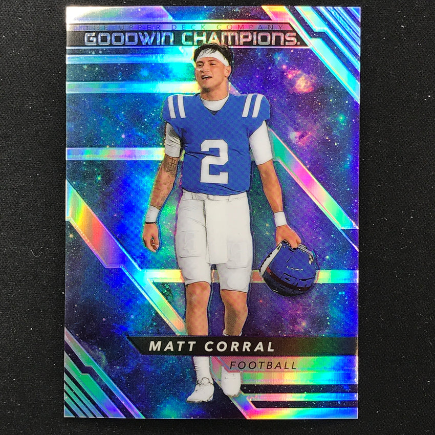 2022 Goodwin Champions Matt Corral Base Platinum High Series Cosmic /199