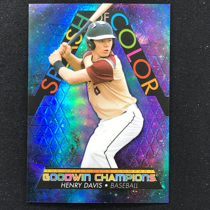2022 Goodwin Champions HENRY DAVIS Splash of Color Platinum Cosmic /199 #15