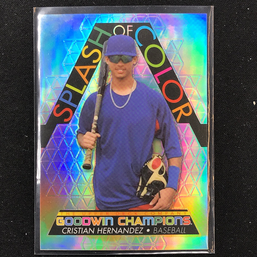 2022 Goodwin Champions Cristian Hernandez Splash Of Color Platinum Sky 65/99