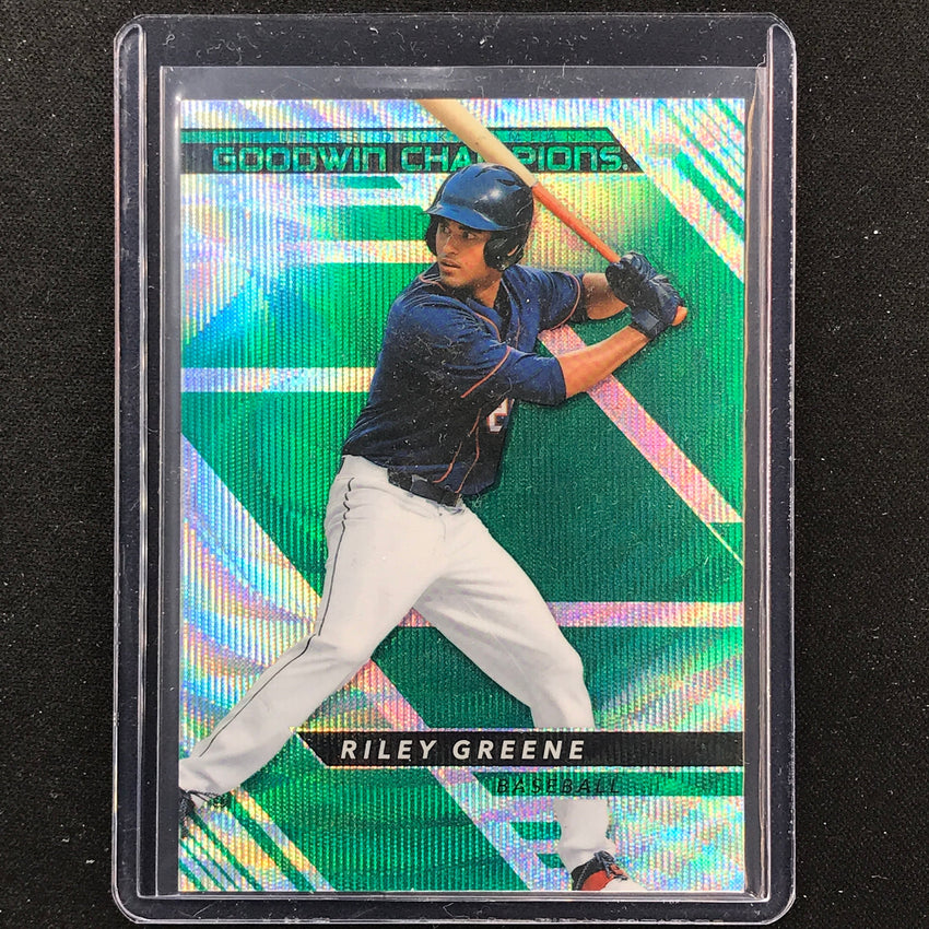2022 Goodwin Champions Riley Greene Base Platinum Green Wave 2/10