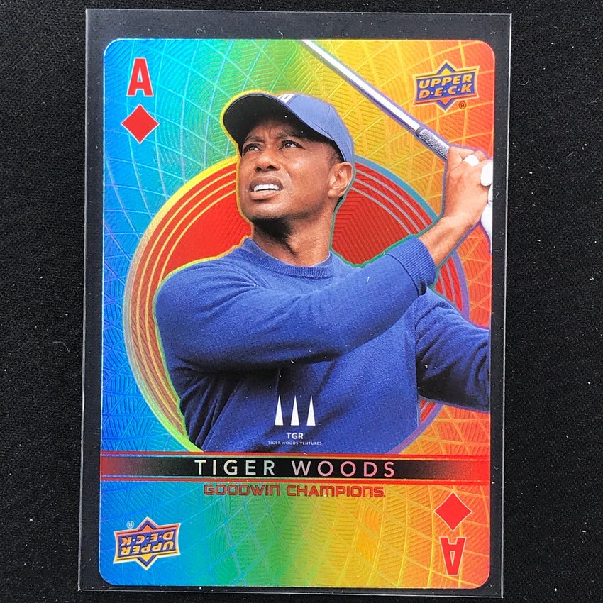 2022 Goodwin Champions Tiger Woods Playing Cards - Aces Sp Ace-diamond
