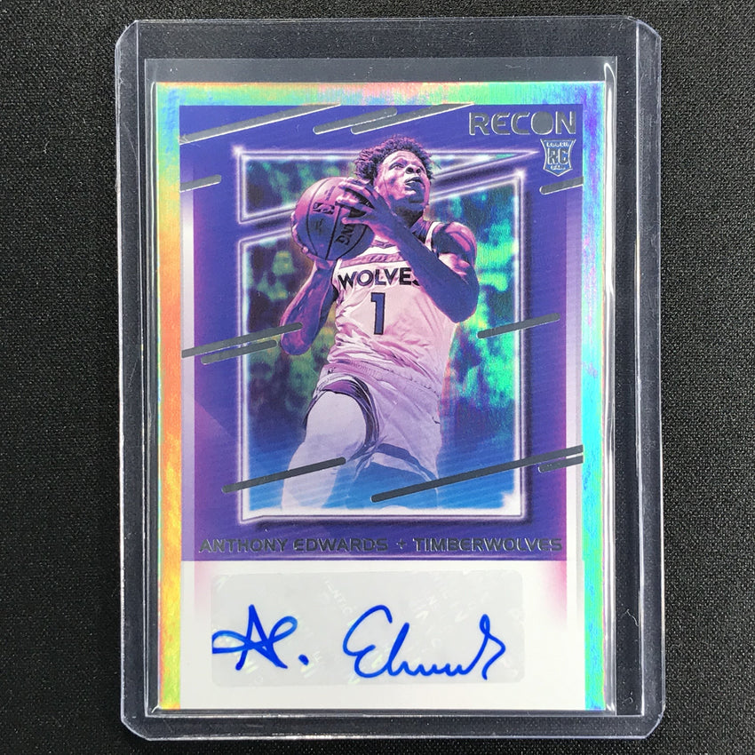 2020-21 Recon Anthony Edwards Rookie Recon Signatures Auto No Aed