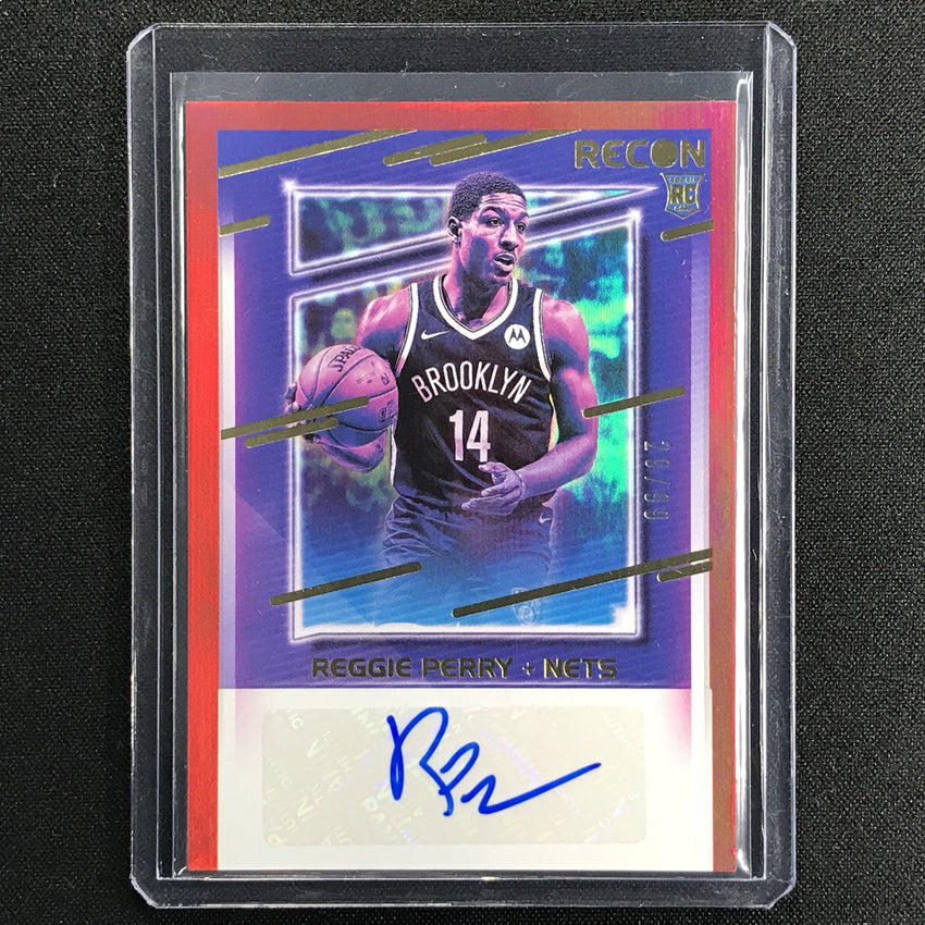2020-21 Recon Reggie Perry Rookie Recon Signatures Auto Red 29/99