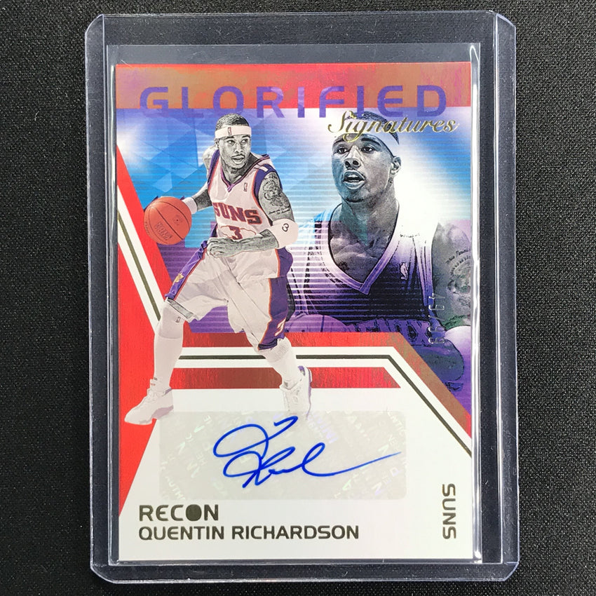 2020-21 Recon Quentin Richardson Glorified Signatures Auto Red 49/99