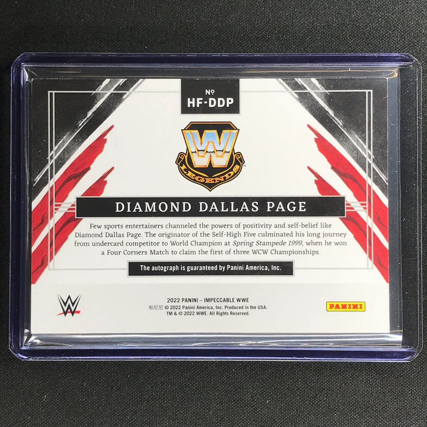 2022 Impeccable Wwe Diamond Dallas Page 2017 Hall Of Fame Signatures Auto 1/17