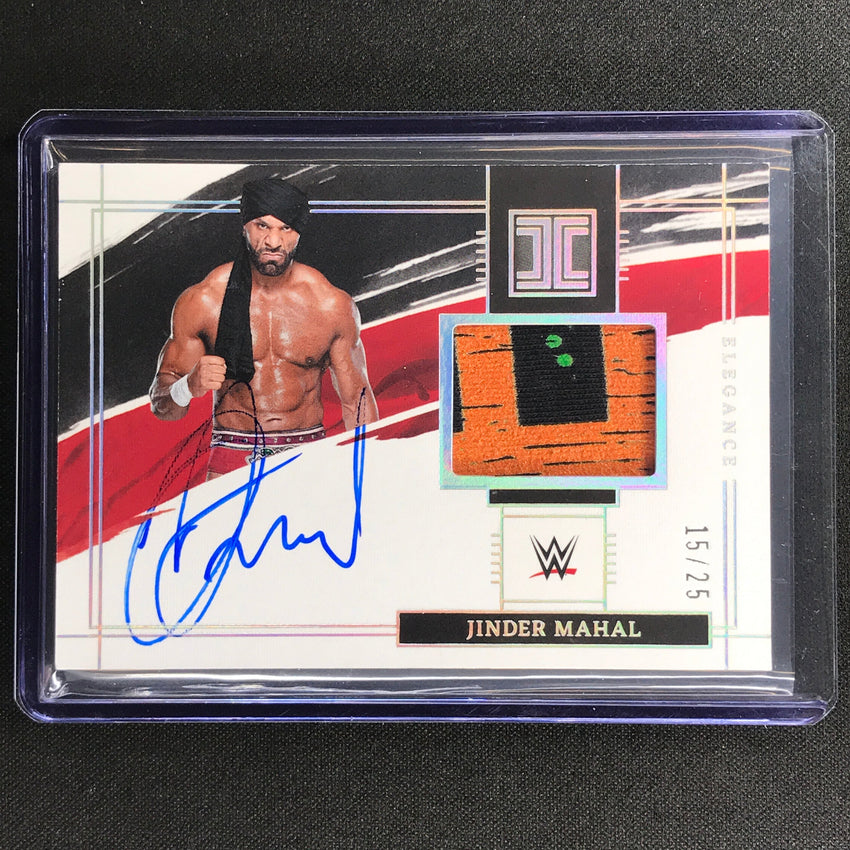 2022 Impeccable Wwe Jinder Mahal Elegance Memorabilia Patch Holo Silver 15/25