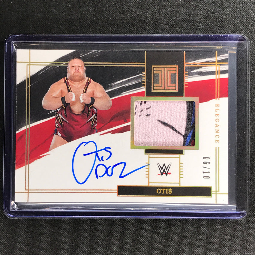 2022 Impeccable Wwe Otis Elegance Memorabilia Patch Auto Holo Gold 6/10