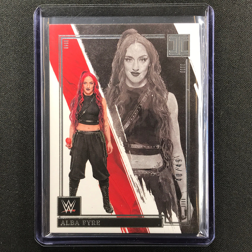 2022 Impeccable Wwe Alba Fyre Base Silver 40/49