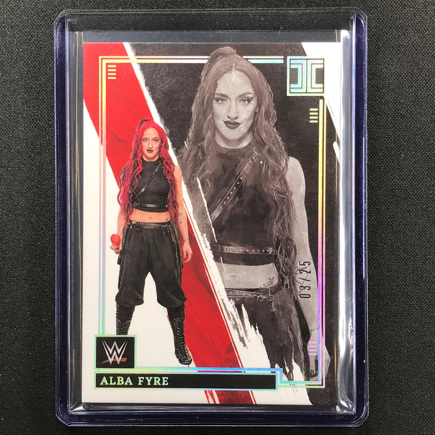 2022 Impeccable Wwe Alba Fyre Base Holo Silver 3/25