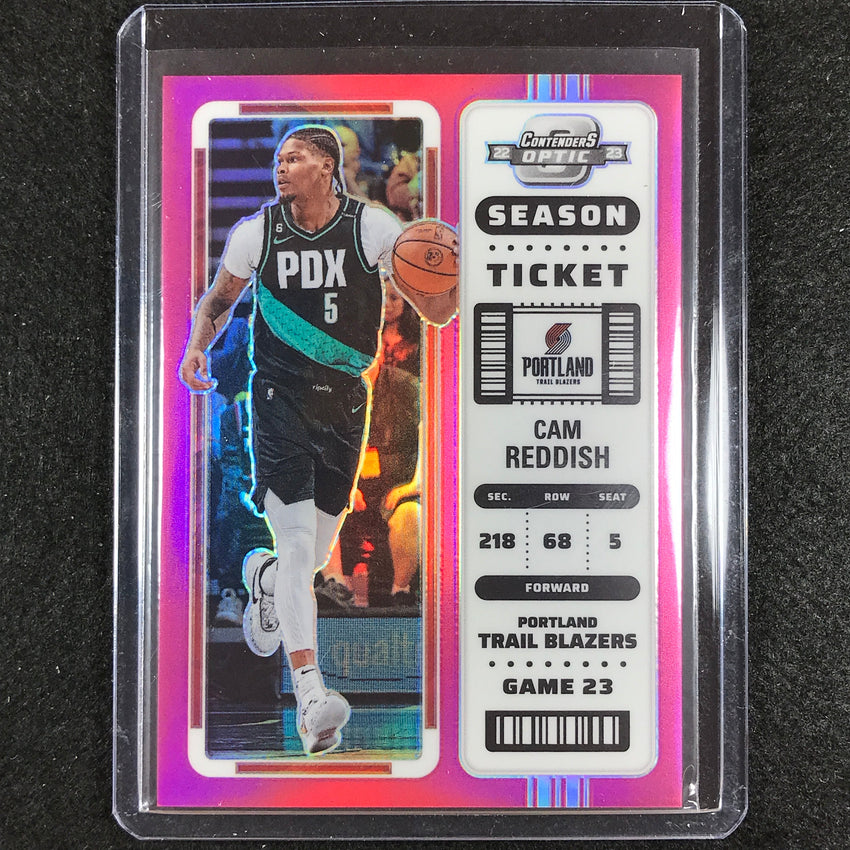 2022-23 Contenders Optic Cam Reddish Season Ticket Pink 37/75