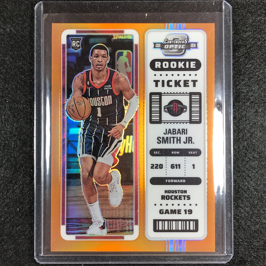2022-23 Contenders Optic Jabari Smith Jr. Rookie Ticket Orange 29/49