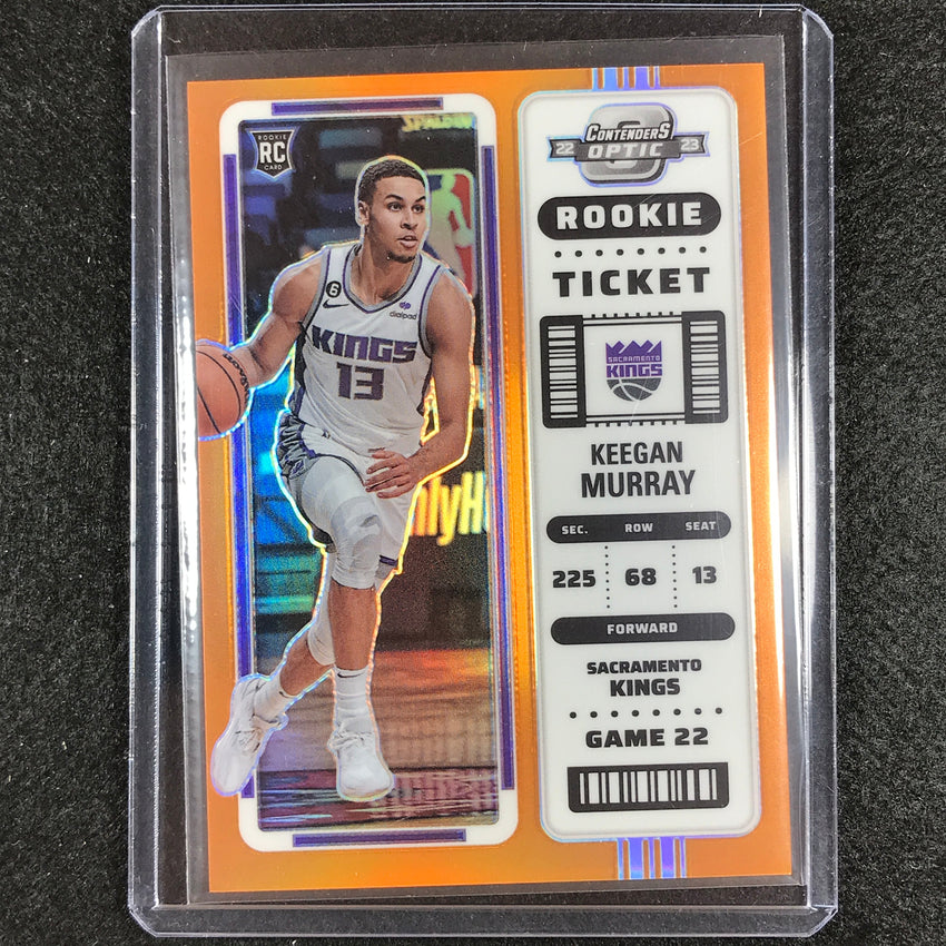 2022-23 Contenders Optic Keegan Murray Rookie Ticket Orange 37/49