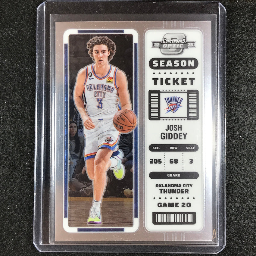 2022-23 Contenders Optic Josh Giddey Season Ticket Base No 93