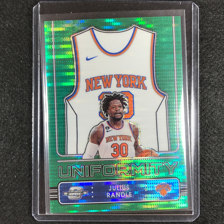 2022-23 Contenders Optic Julius Randle Uniformity Green Pulsar 2/25