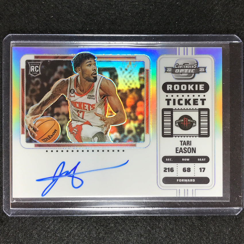 2022-23 Contenders Optic Tari Eason Variation Rookie Ticket Auto Silver No 126