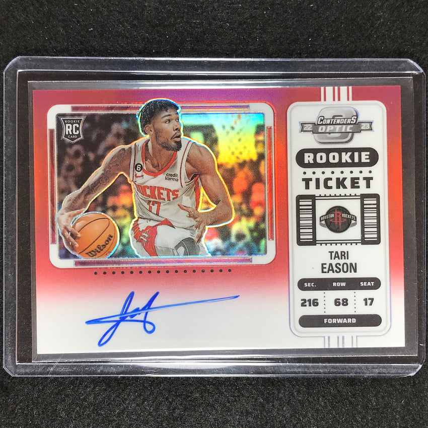 2022-23 Contenders Optic Tari Eason Variation Rookie Ticket Auto Red 94/99