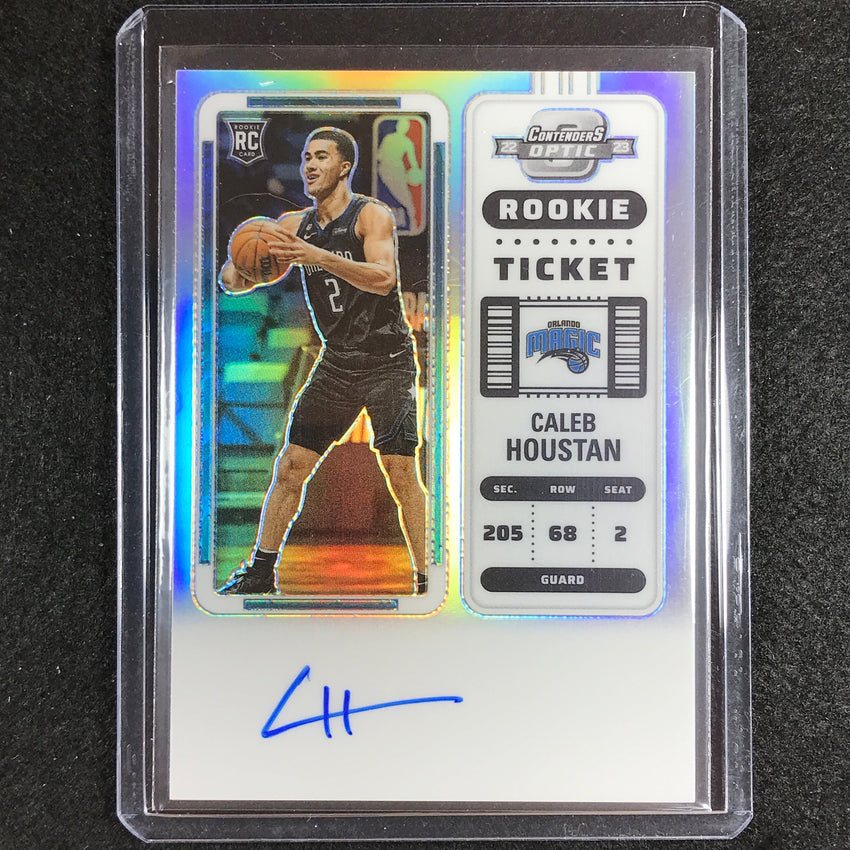 2022-23 Contenders Optic Caleb Houstan Rookie Ticket Auto Silver Prizm No 123