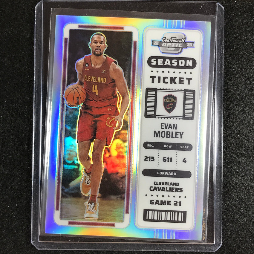 2022-23 Contenders Optic EVAN MOBLEY Season Ticket Silver Prizm #19