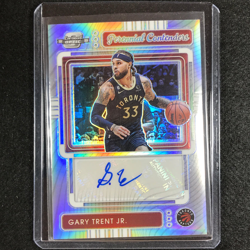 2022-23 Contenders Optic Gary Trent Jr. Perennial Contenders Auto Silver 66/99