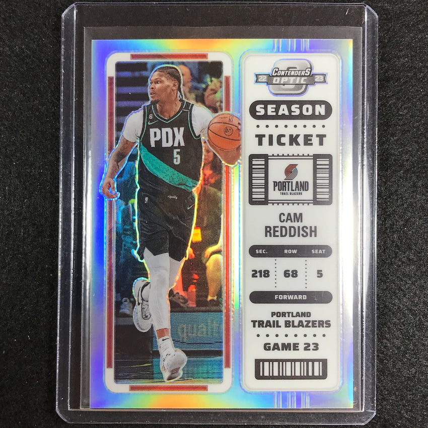 2022-23 Contenders Optic CAM REDDISH Season Ticket Silver Prizm #87