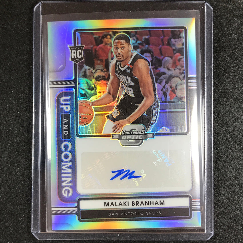 2022-23 Contenders Optic Malaki Branham Up And Coming Rookie Auto Silver 77/125