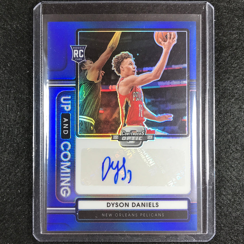 2022-23 Contenders Optic Dyson Daniels Up And Coming Rookie Auto Blue 58/75