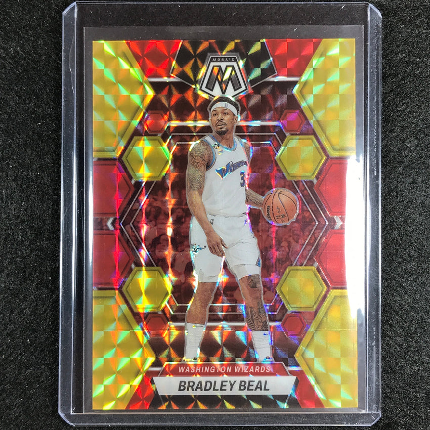 2022-23 Mosaic BRADLEY BEAL Choice Fusion Red and Yellow 60/88 #32