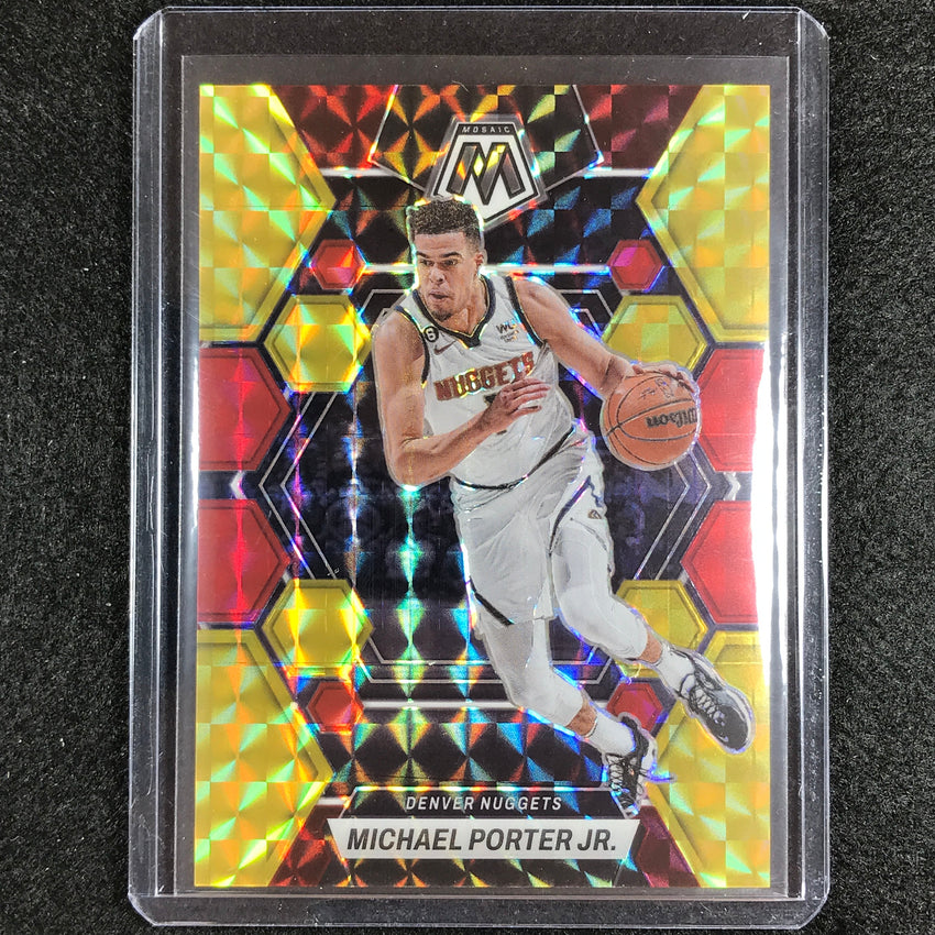 2022-23 Mosaic Michael Porter Jr. Choice Fusion Red And Yellow 22/88 No 44
