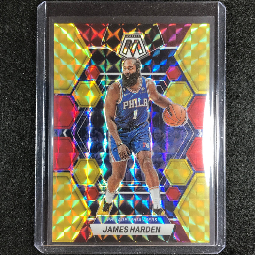 2022-23 Mosaic James Harden Choice Fusion Red And Yellow 36/88 No 55