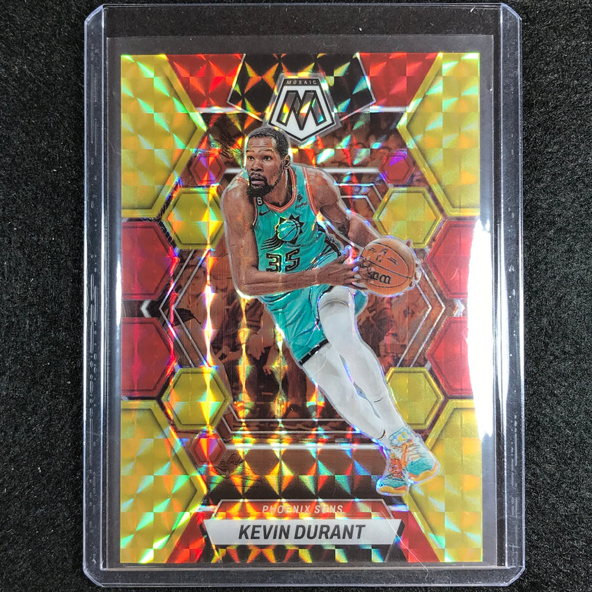 2022-23 Mosaic Kevin Durant Choice Fusion Red And Yellow 36/88 No 126