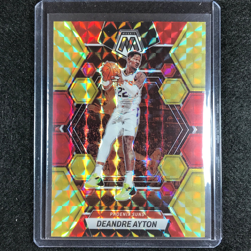 2022-23 Mosaic DEANDRE AYTON Choice Fusion Red and Yellow 28/88 #152