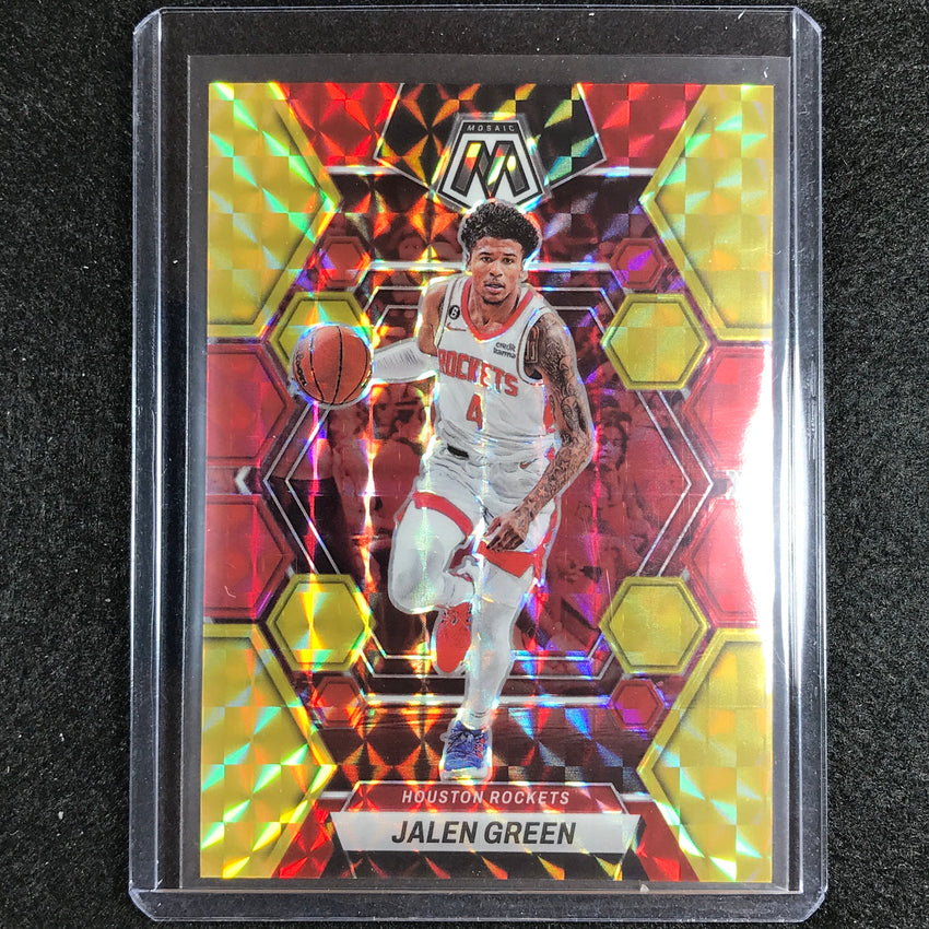 2022-23 Mosaic Jalen Green Choice Fusion Red And Yellow 63/88 No 193