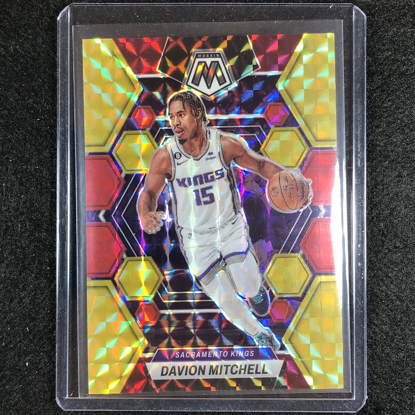 2022-23 Mosaic DAVION MITCHELL Choice Fusion Red and Yellow 28/88 #198