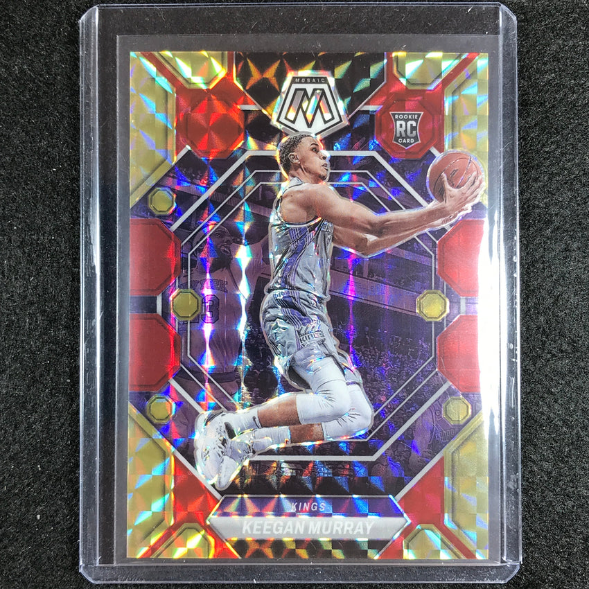 2022-23 Mosaic KEEGAN MURRAY Rookie Choice Fusion Red and Yellow 83/88 #227
