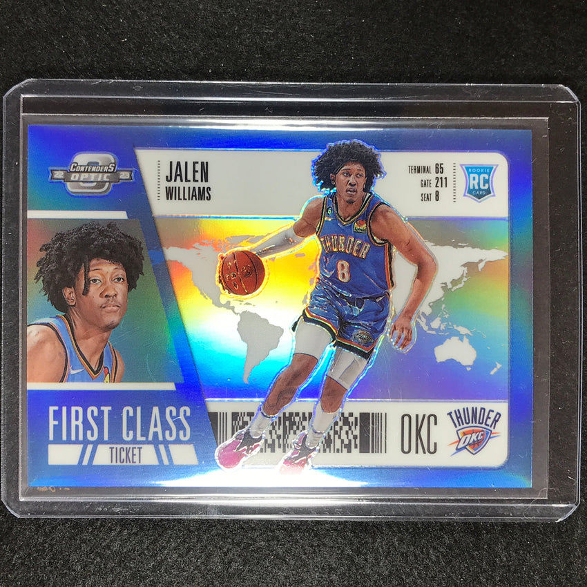 2022-23 Contenders Optic Jalen Williams First Class Rookie Silver Prizm No 9