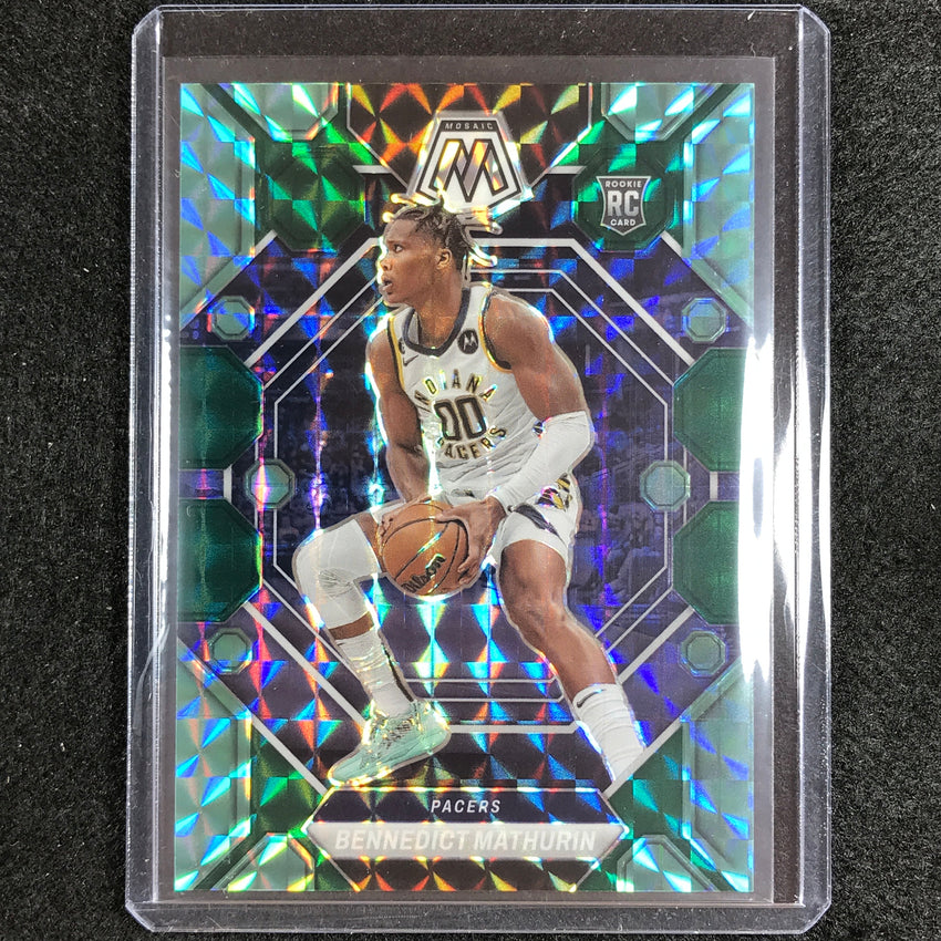 2022-23 Mosaic Bennedict Mathurin Rookie Choice Fusion Green 12/21