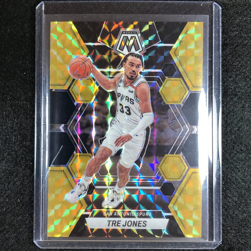 2022-23 Mosaic Tre Jones Choice Black Gold 6/8