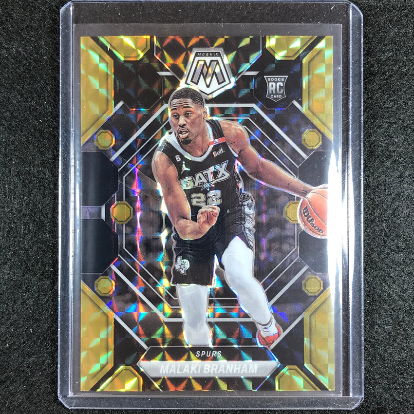 2022-23 Mosaic Malaki Branham Rookie Choice Black Gold 5/8