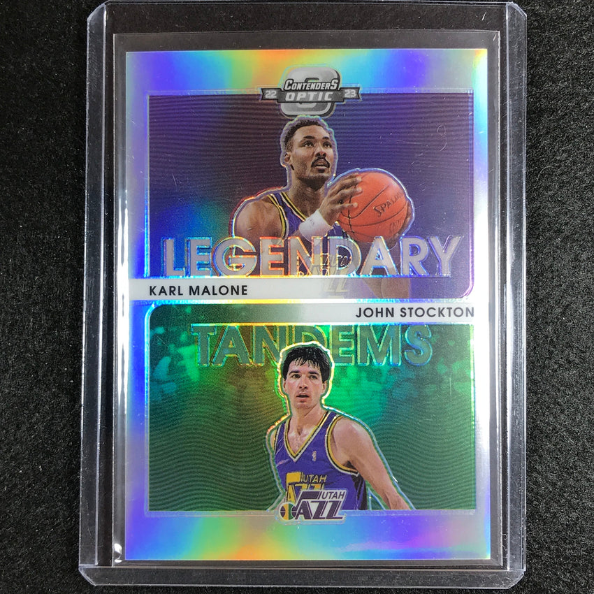 2022-23 Contenders Optic KARL MALONE JOHN STOCKTON Legendary Tandems Silver #10